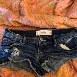 Hollister Blue Denim Cutoff Shorts